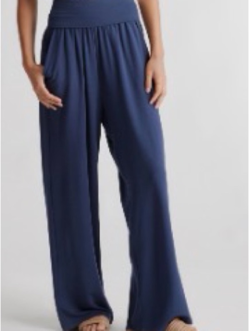 Quince French Terry Modal Wide Leg Pants Sz L